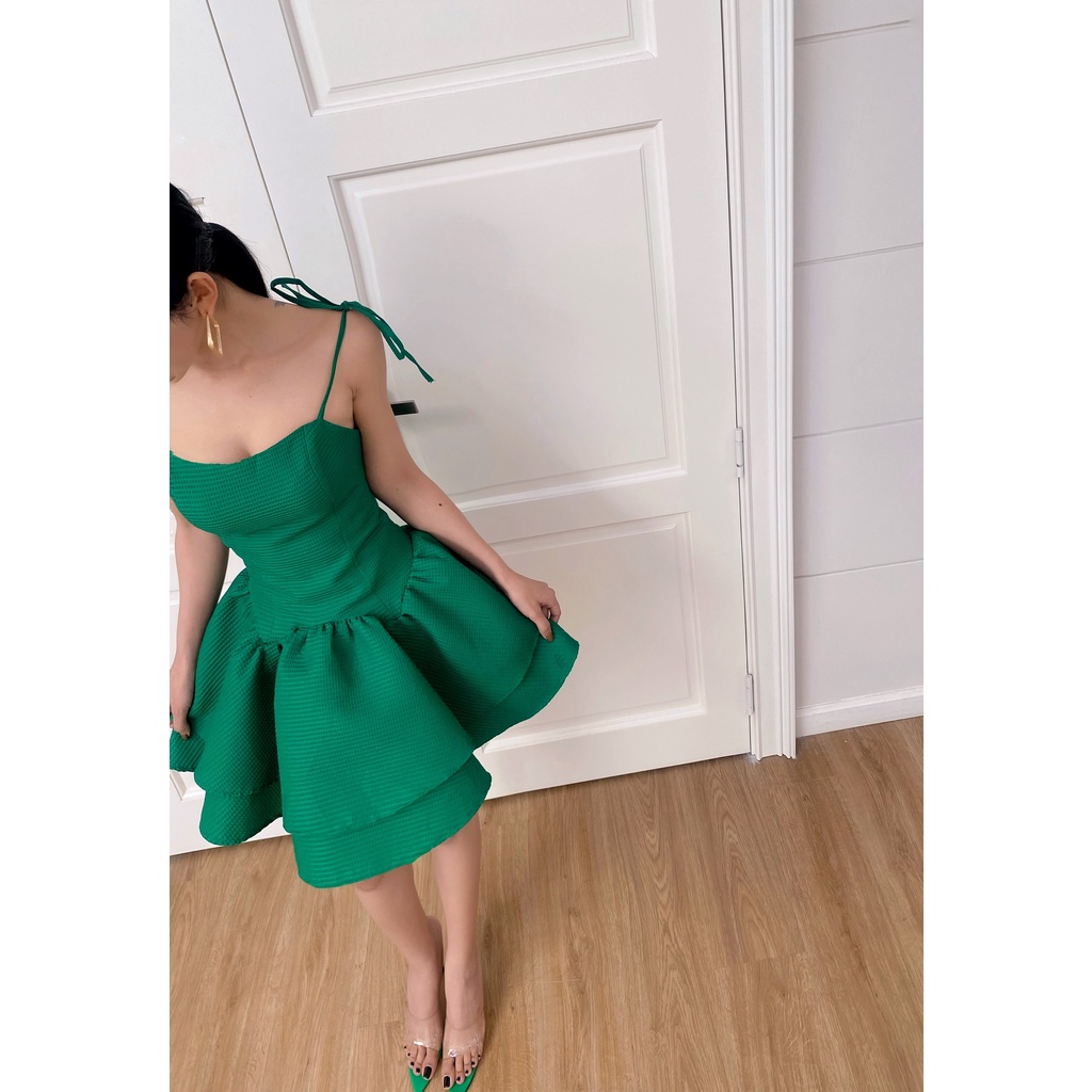 Váy 2 Dây Xoè 2 Tầng Đầm Dự Tiệc Thiết Kế Form Chuẩn Cao Cấp - MIRA Fashion