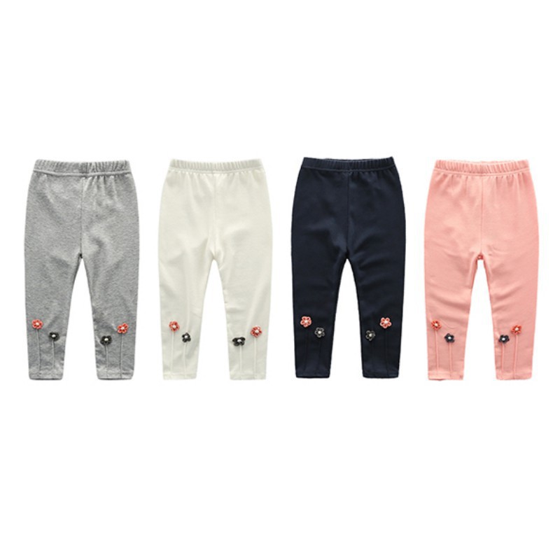 Quần legging thêu hoa cho trẻ