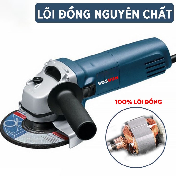 [100% LÕI ĐỒNG] Máy Cắt Cầm Tay Boshun 670W - Máy Mài Góc, Máy Chà Nhám Cầm Tay - Hàng liên doanh