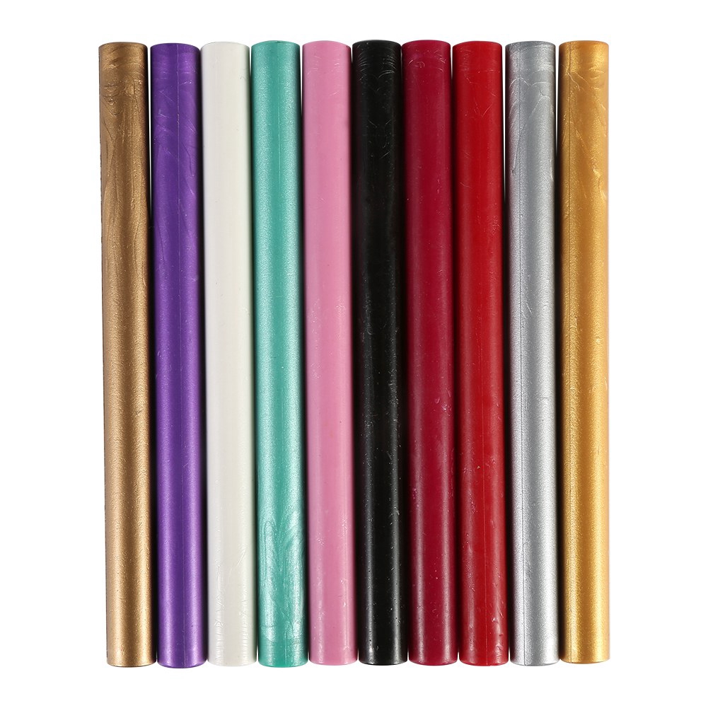 5 que sáp làm con dấu vintage trang trí thiệp cưới/ sinh nhật 10 màu lựa chọn