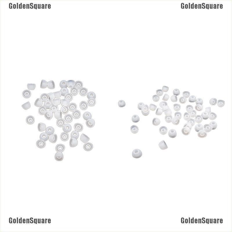 Set 50 Nút Tai Nghe Nhét Tai Thay Thế Bằng Silicon Mềm Trong Suốt 11MM