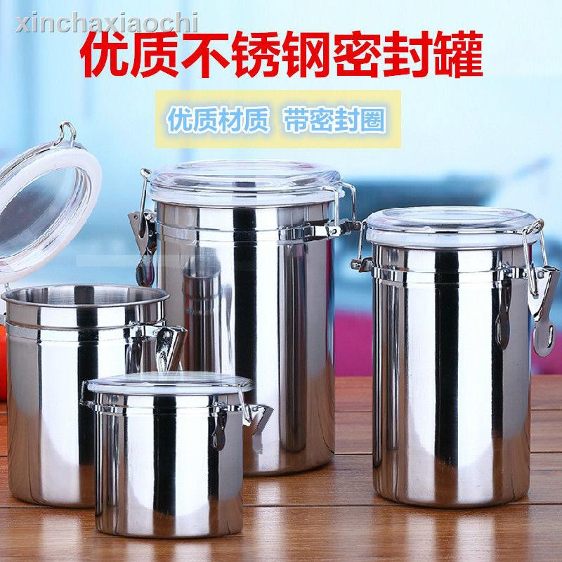 Bình Đựng Hạt Cà Phê Mini Bằng Thép Không Gỉ Cao Cấp