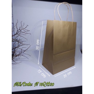 Túi giấy kraft nâu shopping (50 túi)