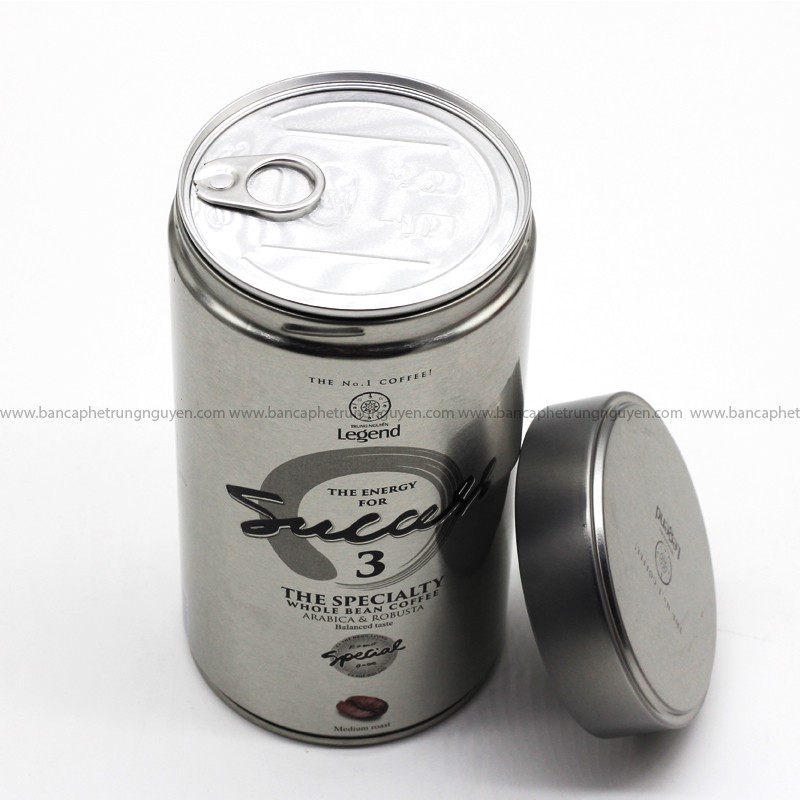 Cà Phê Hạt Mộc Trung Nguyên Legend Success 3 Lon 340gr