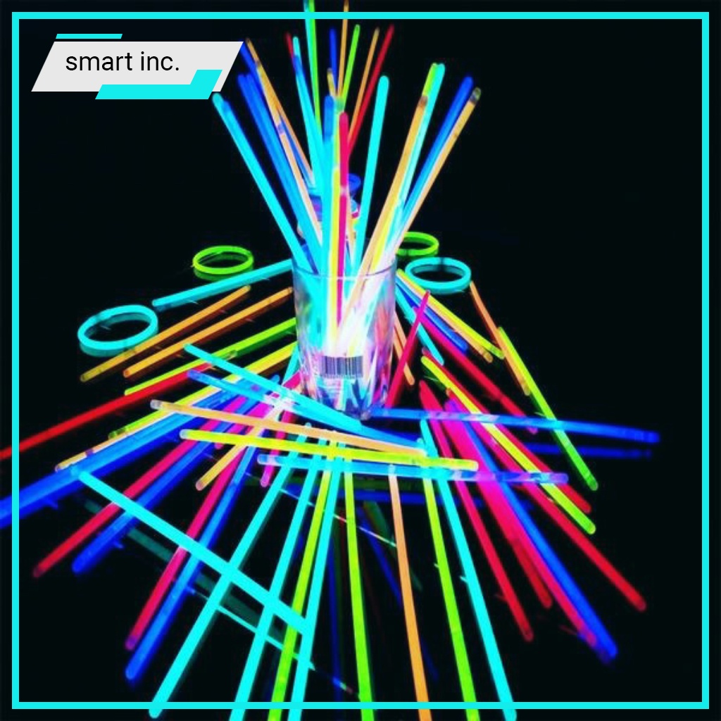 Que Phát Sáng Dạ Quang Vòng Tay Phản Quang Nhiều Màu Lightstick Hộp 100 Cây