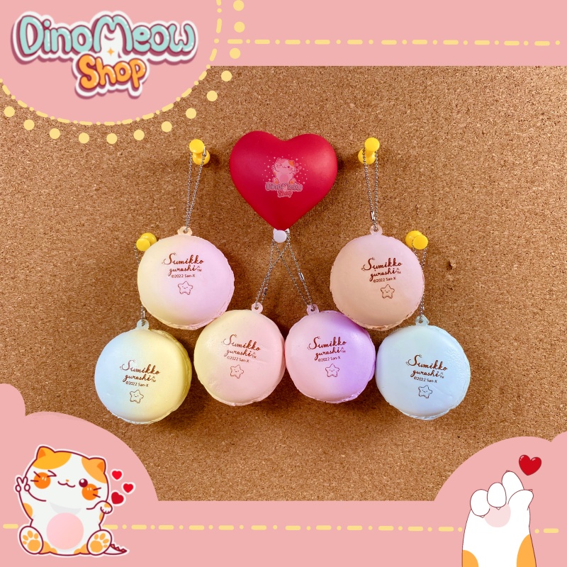Squishy macaron Sumikko Gurashi mini chính hãng, mềm, dễ thương