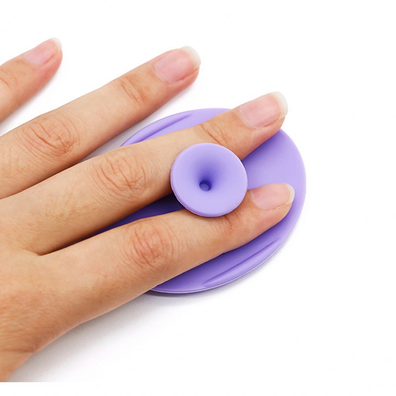 Bàn Chải Silicone Mềm Hình Oval Rửa Mặt Loại Bỏ Mụn Đầu Đen Cho Da Mặt