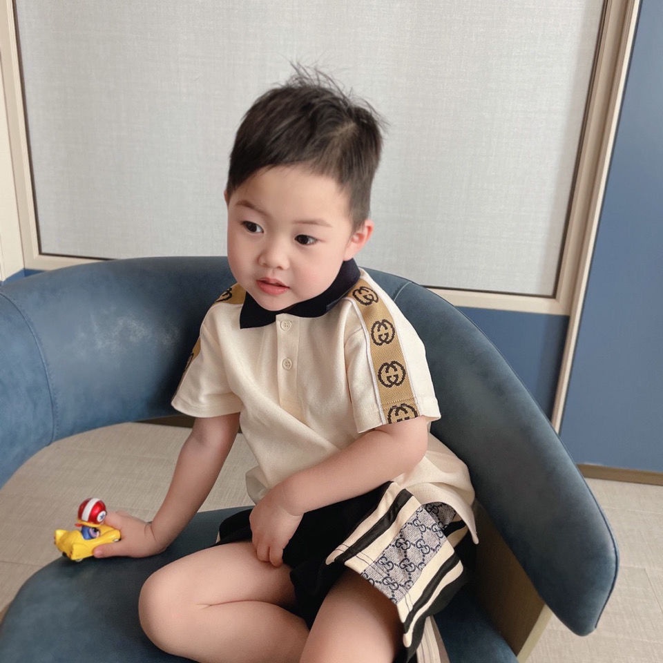 Set Áo Thun Ngắn Tay Và Quần Short Thời Trang Mùa Hè Mới Cho Bé Trai