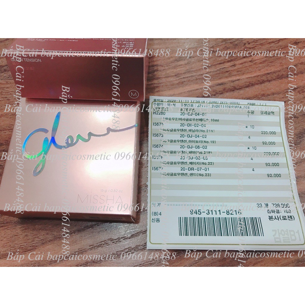 MBC Phấn nước giúp da căng bóng, sáng mịn, tự nhiên Missha Glow tension SPF50+ PA+++ | BigBuy360 - bigbuy360.vn