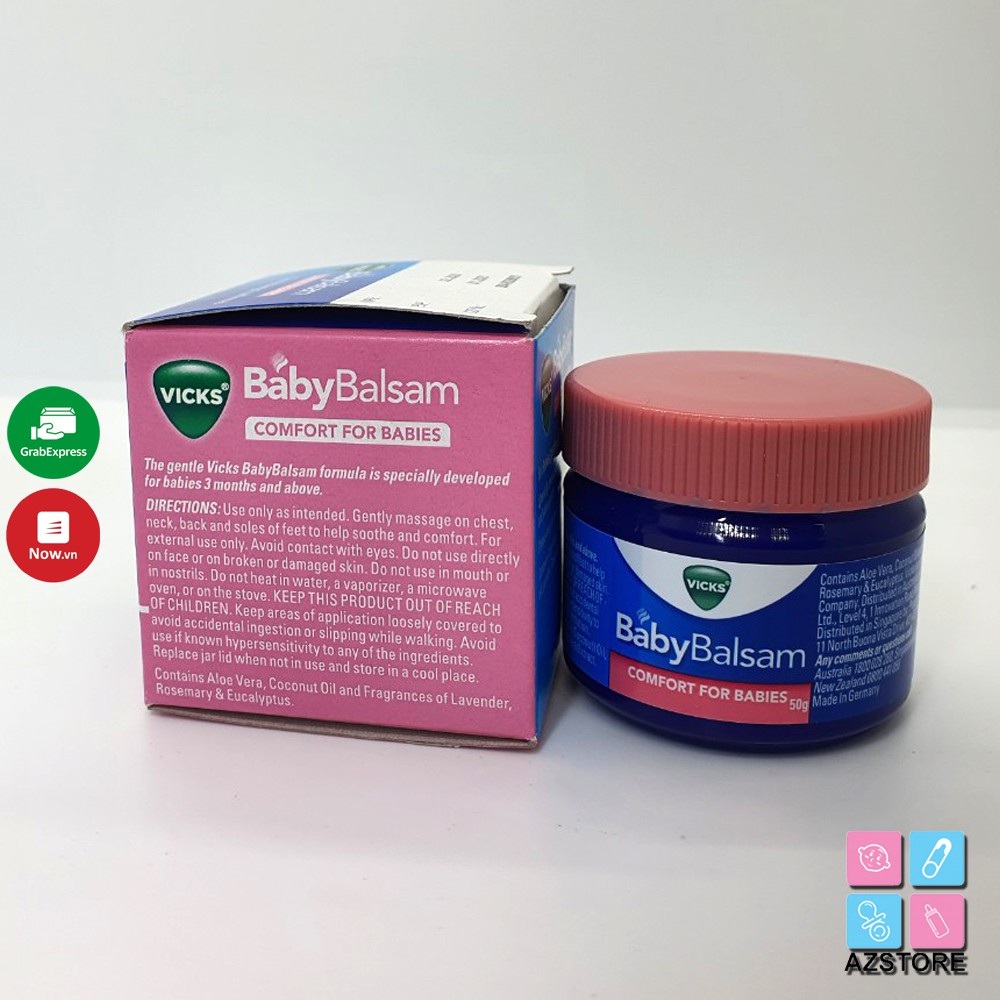 Dầu Vicks Baby Balsam - dầu bôi ấm ngực cho bé