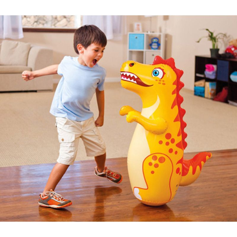 Túi Đựng Dụng Cụ Tập Đấm Bốc Bơm Hơi Trong Nhà Mềm Mại Dày Dặn 95cm Dành Cho Bé Trai Và Bé Gái