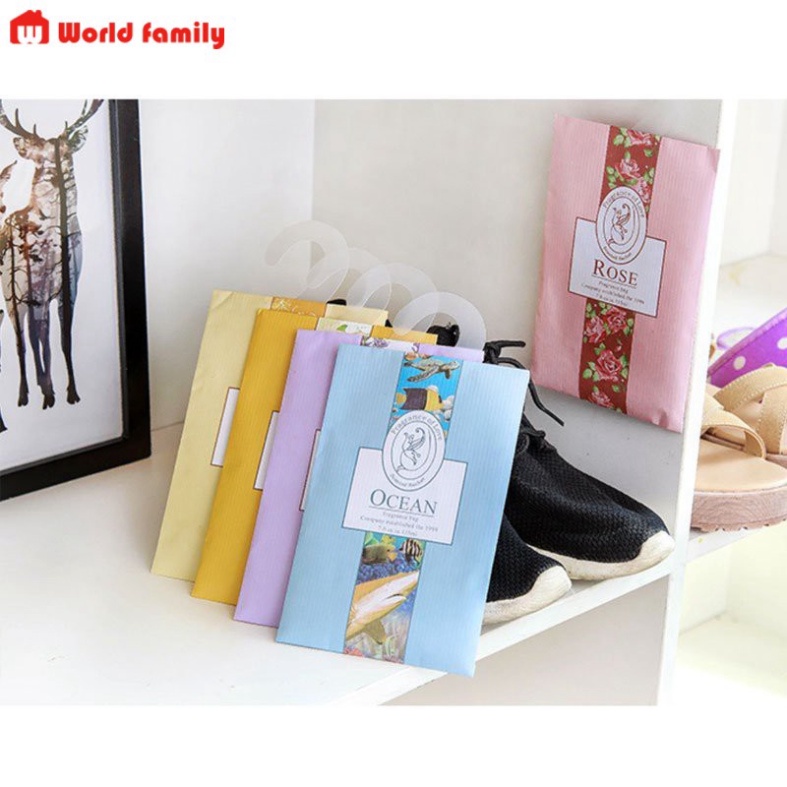 Túi Thơm Thảo Mộc Treo Tủ Quần Áo, Phòng Khách, Nhà Tắm, Tủ Giày Kèm Móc Treo