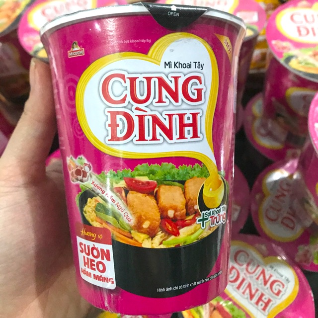 1 Cốc Mỳ Cung Đình Vị Sườn Hầm Măng/ Tôm sâu cay 65g