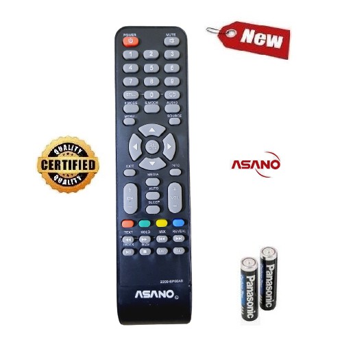 Remote Điều khiển TV Asano - Hàng mới chính hãng 100% tặng kèm Pin