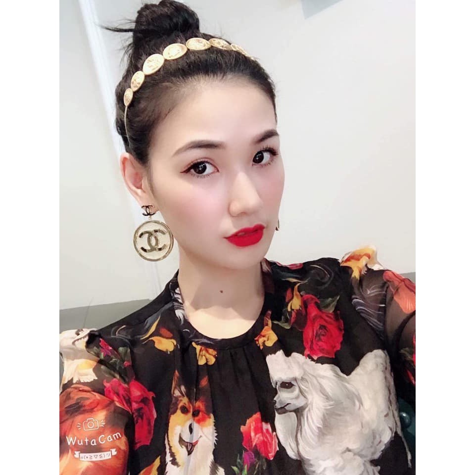 Cài tóc xu đồng tiền hotgirl cao cấp sang chảnh hottrend VTT6767