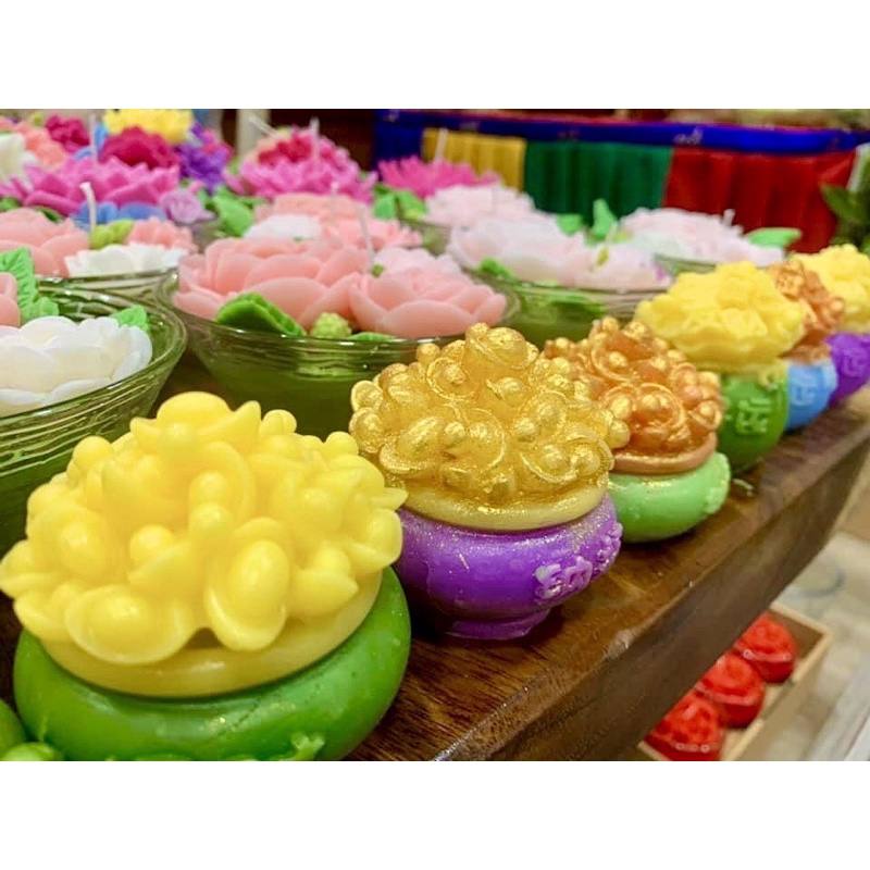 Nến hoa - Nến bơ - Nến organic - Nến thủ công không khói