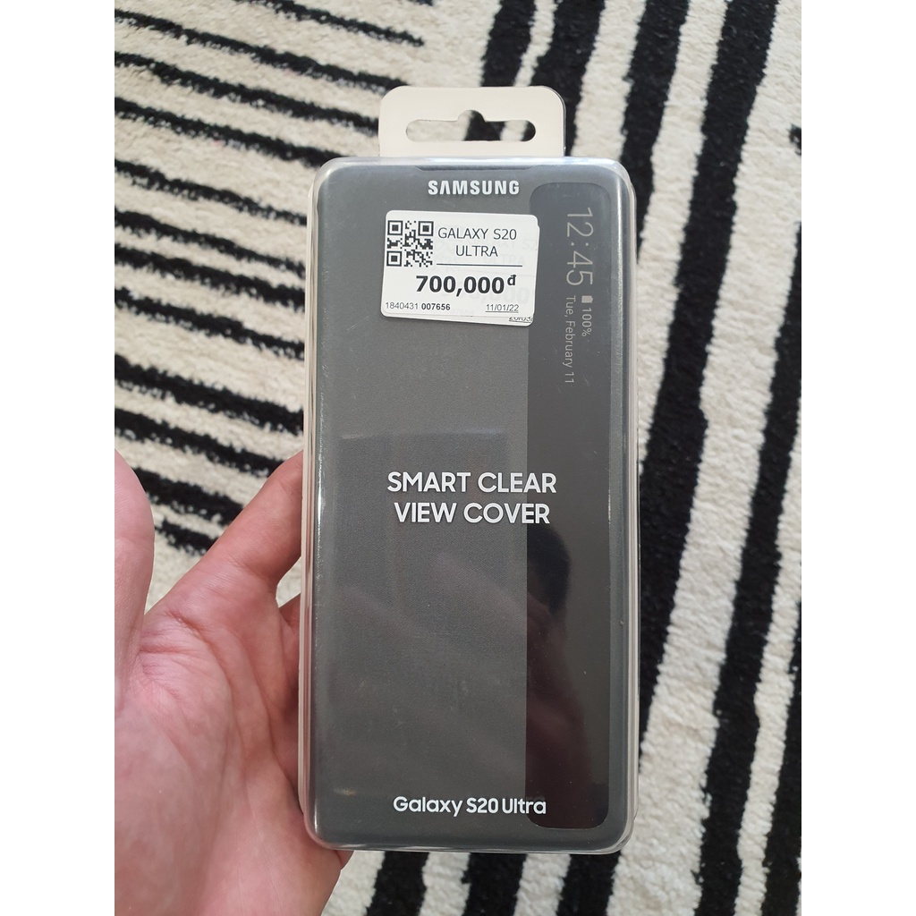 Bao Da Smart Clear View Samsung Galaxy S20 Ultra / S20+  / S20 - Hàng Chính Hãng Nguyên Seal