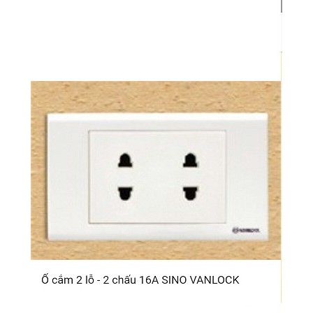 Ổ Cắm 2, 3 Lỗ - 2 Chấu 16A SINO VANLOCK siêu đẹp