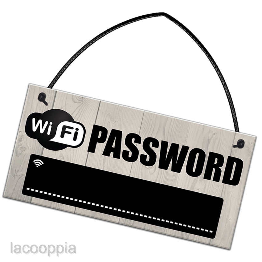 Wifi password Rustic Wooden Sign Plaque Pub Shop Cafe Hotel Wifi Chalkboard