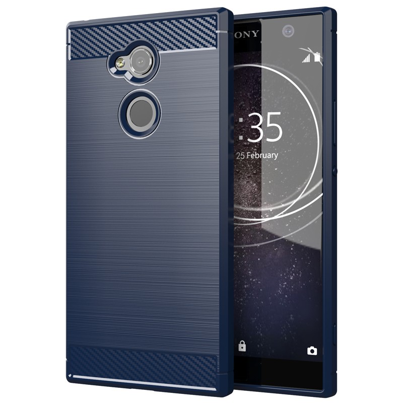 Ốp Điện Thoại Mềm Họa Tiết Sợi Carbon Cho Sony Xperia Xz2 Premium Xz1 Xz2 Compact Xz3 Xz4 Xz5 Xa2 Xa3 Ultra