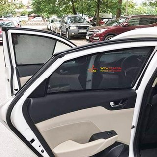 Rèm chắn nắng, rèm che nắng xe Toyota Vios 2010-2020 có hút nam châm - bộ 4 tấm