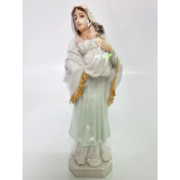 Tượng công giáo - Tượng Đức Mẹ Bồng Chúa  25cm