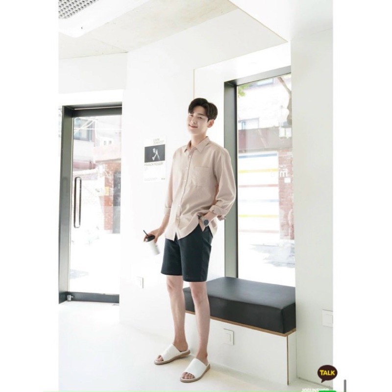 Quần short HUM linen cotton xuất Hàn