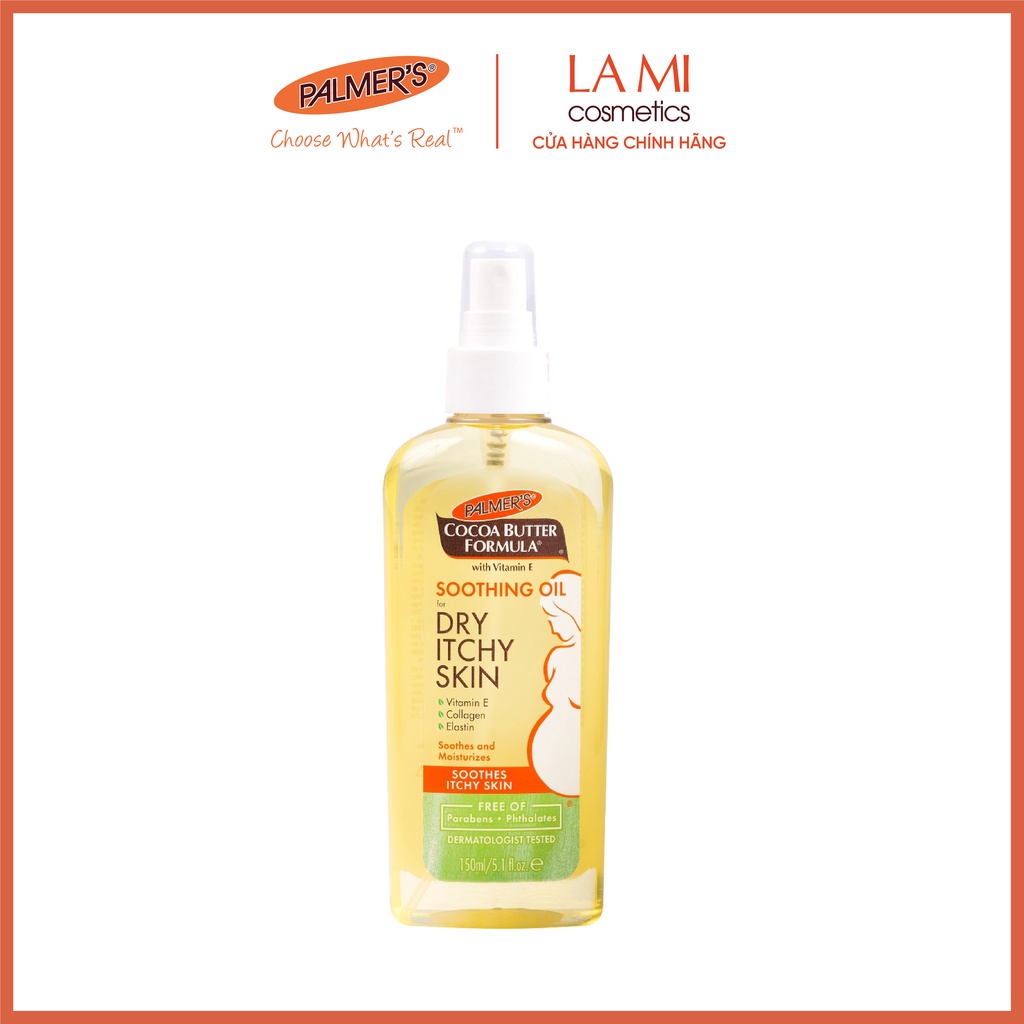 Bộ sản phẩm chăm sóc rạn da toàn diện cho mẹ bầu Palmer's (Lotion, Bơ đậm đặc, Dầu khô ngứa, Dầu massage body 60ml)