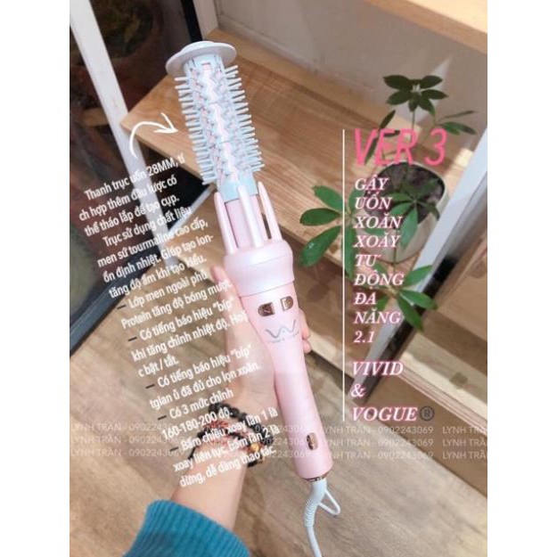 Máy uốn xoăn tự động 2in1