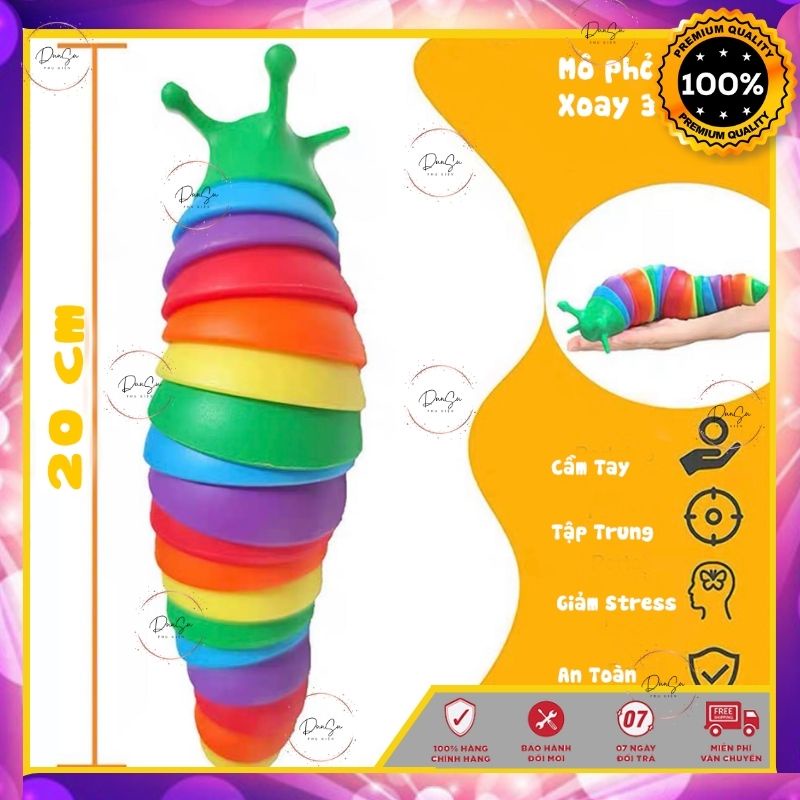 [FREESHIP] Đồ Chơi Sâu Tiktok Con Sâu Vui Nhộn Nhiều Màu Ngộ Nghĩnh Xoay 360 Đồ Chơi Hot Tiktok Xả Stress DUNSU.PK