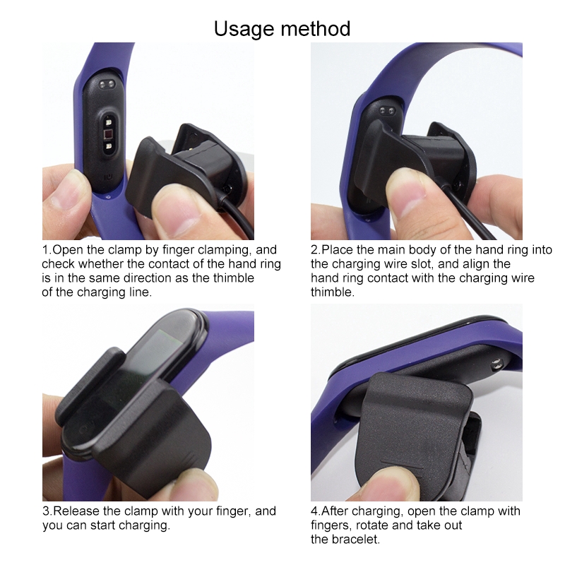 Cáp sạc thay thế USB cho đồng hồ đeo tay thông minh Xiaomi Mi Band 4