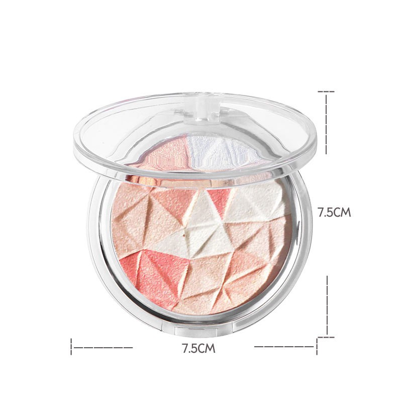 Beauty☛ Shimmer Face Highlighter Makeup Baking Powder Highlighter Palette Skin Brighten Highlight Face Contour Concealer ☂