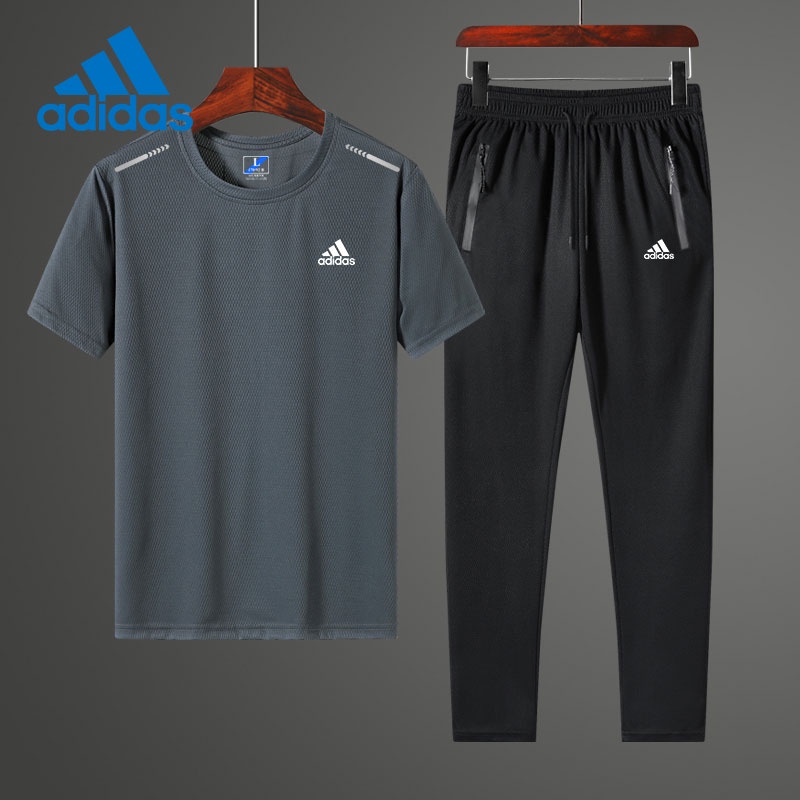Adidas Bộ Đồ Thể Thao Áo Thun Tay Ngắn Phối Quần Dài Thời Trang Mới 2022 Cho Nam