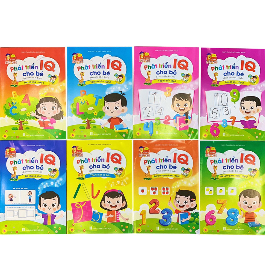 Sách - Combo Bộ Phát Triển IQ Cho Bé 4-5 Tuổi
