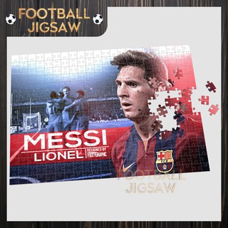 [TRANH GỖ XUẤT KHẨU] Tranh xếp hình gỗ cầu thủ messi fc barcelona, bộ ghép hình 300-500 mảnh, đồ chơi xếp hình FJ91