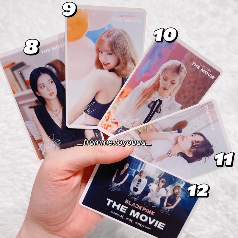Ảnh photocard BLACKPINK card Rosé Jennie Jisoo Lisa chính hãng