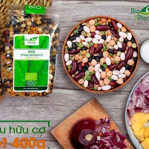 Đậu hạt hữu cơ mix 7 loại hạt planet organic