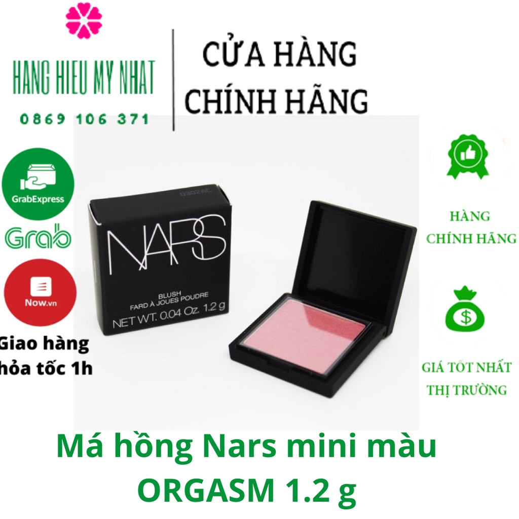 Má hồng Nars mini màu ORGASM 1.2 g