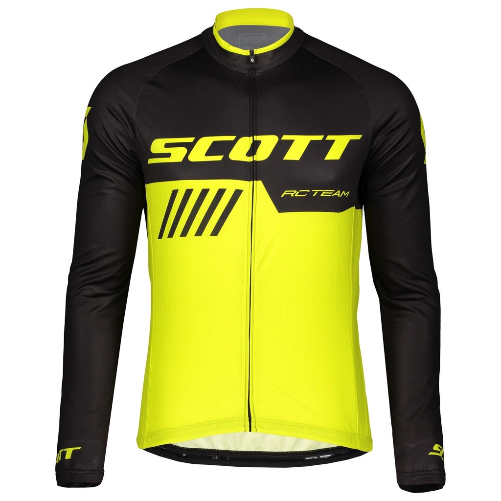 Áo Đạp Xe Tay Dài Thoáng Khí In Họa Tiết 2022 Màu Trắng / Đỏ / Đen / Vàng Scott Pro