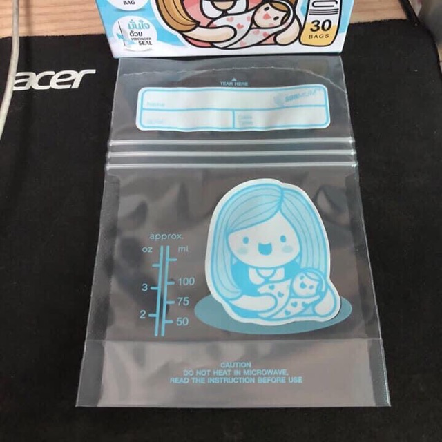 Hộp 30 túi trữ sữa SumSum Thái Lan mẫu mới