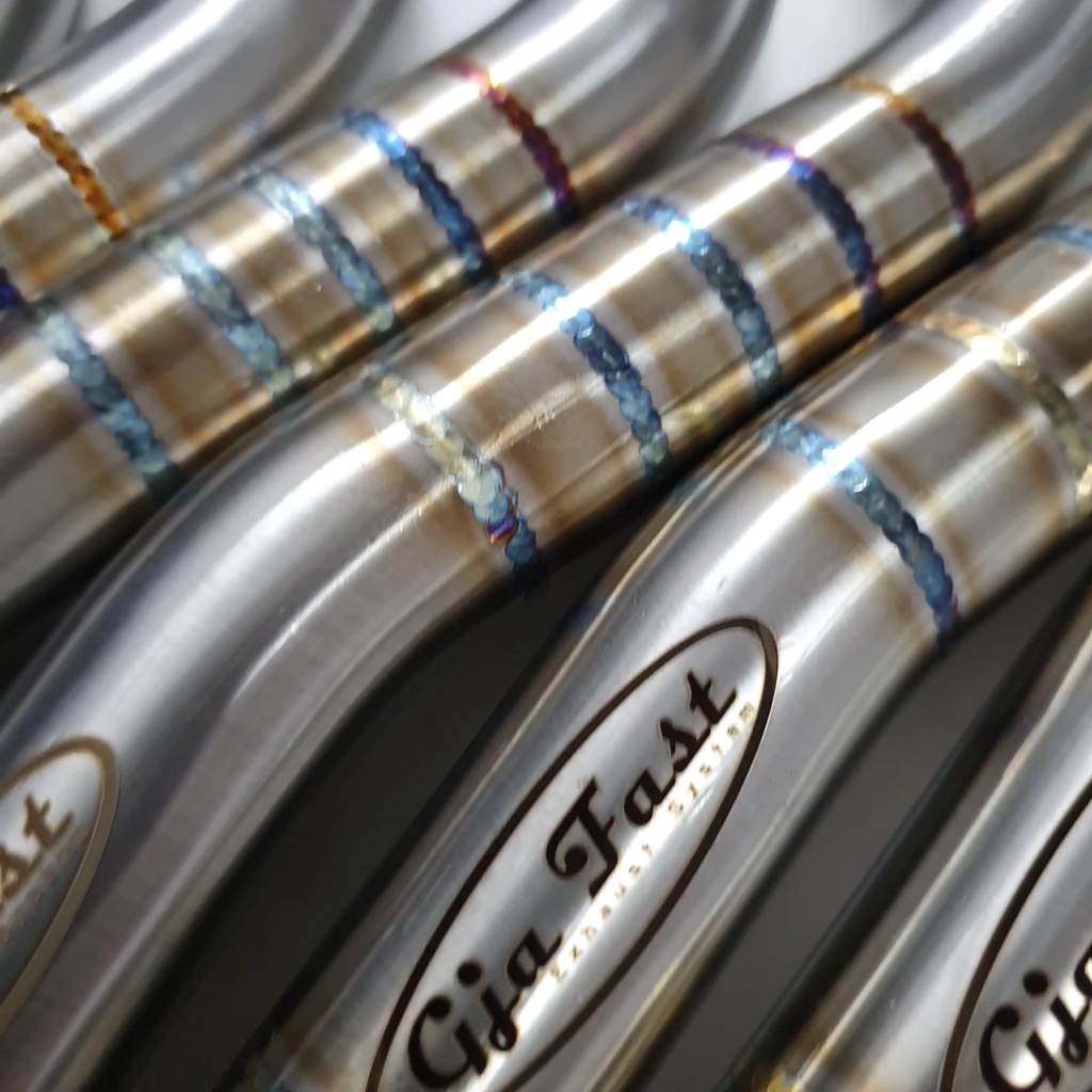 Cổ Pô inox hàn vân Titan Thòng Xe Wave & Dream nhỏ 100 - Gja Fast