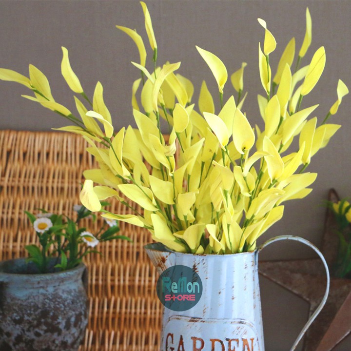 Hoa Rum baby vàng cánh liễu cao cấp trang trí nhà cửa party tiệc cưới sinh nhật