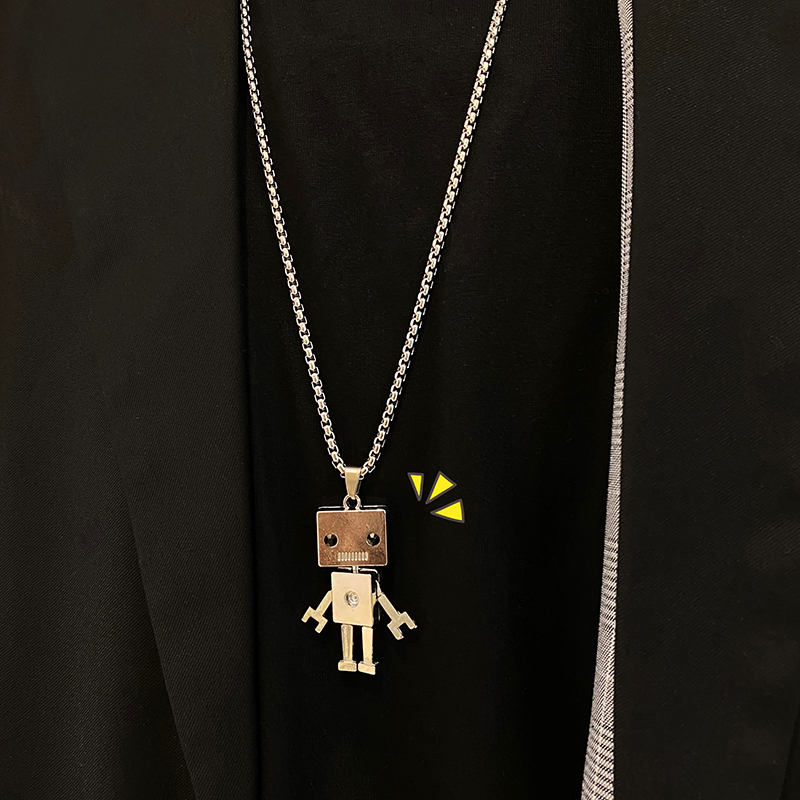 Dây chuyền IFNICEFUTURE phối mặt phong cách hoạt hình dành cho sinh viên