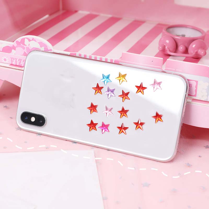 Hạt Kim Cương Giả 3D Tự Dính Nhiều Màu Trang Trí Móng Nghệ Thuật