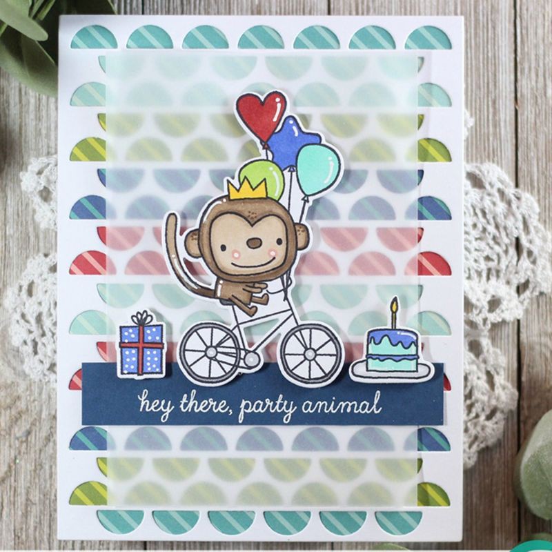 Khuôn Cắt Giấy Làm Từ Kim Loại Hình Bán Nguyệt Trang Trí Scrapbook