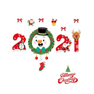 【niaorenmall.vn】Decal Dán Tường Hoạ Tiết Giáng Sinh
