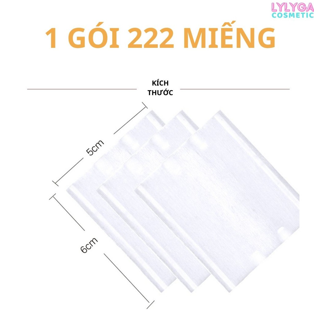 Bông tẩy trang COTTON PADS FM TÚI 222 miếng 3 lớp - Làm sạch lớp trang điểm makeup hiệu quả