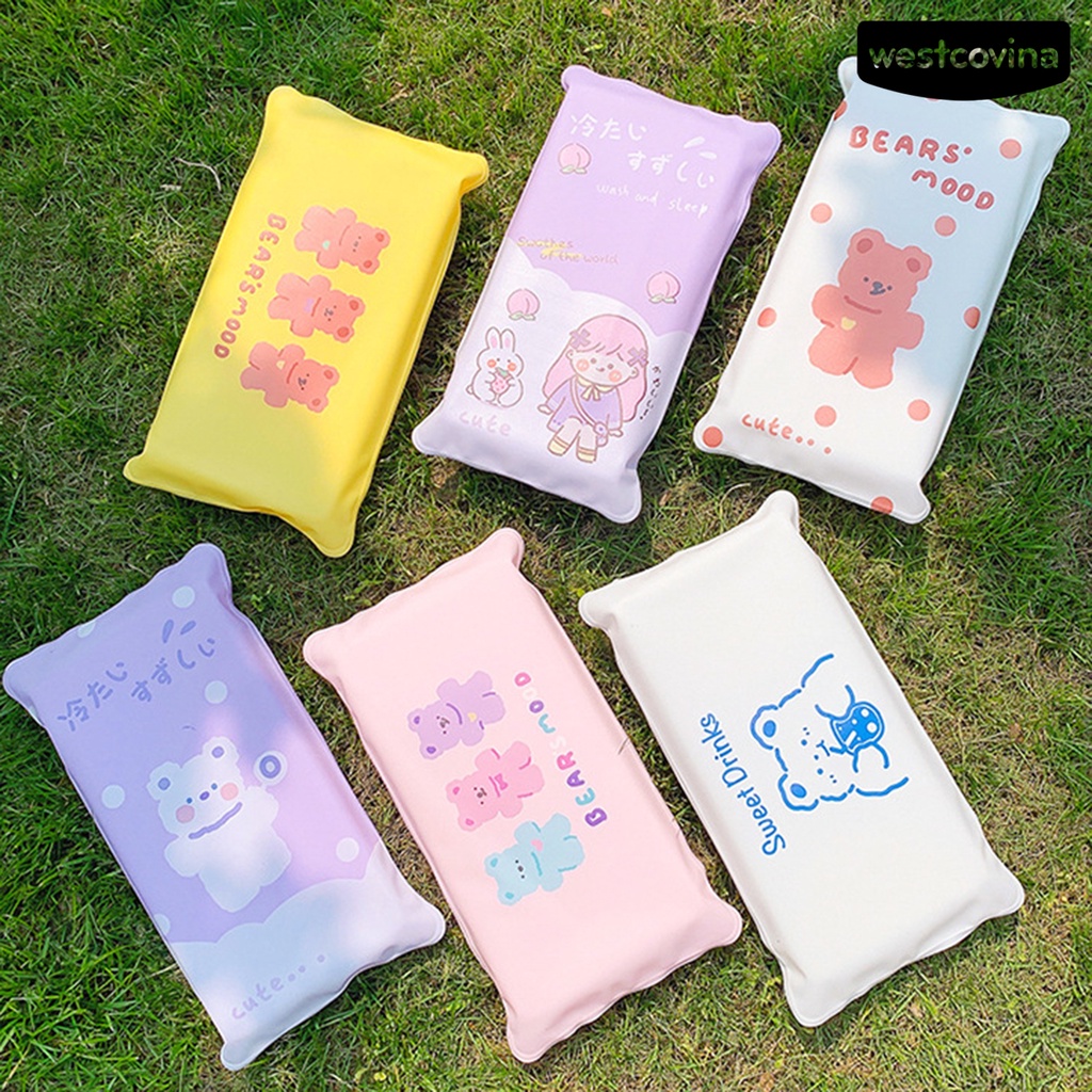 [Hot]✍Gối Nước Bằng PVC Thoáng Khí Đáng Yêu Dành Cho Học Sinh