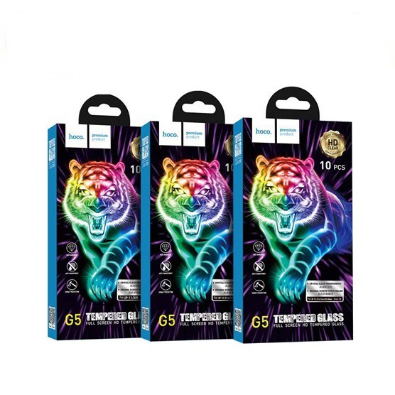 Kính Cường Lực Full Màn Chống Vân Tay Hoco G5 Siêu Bền, Siêu Chất Dành Cho Các Dòng 13 Pro max trở xuống