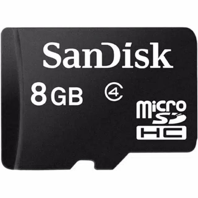 Thẻ Nhớ Micro Sd / Microsdhc Class 4 8gb Hiệu Sandisk
